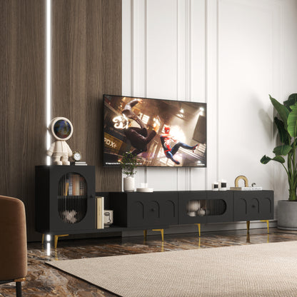 Extendra Console – Wood Expandable TV Stand with Rectangle Form