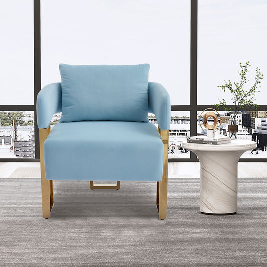 Lysmera Chair – Skyfrost Velvet, Auragold Legs, Chicline Profile