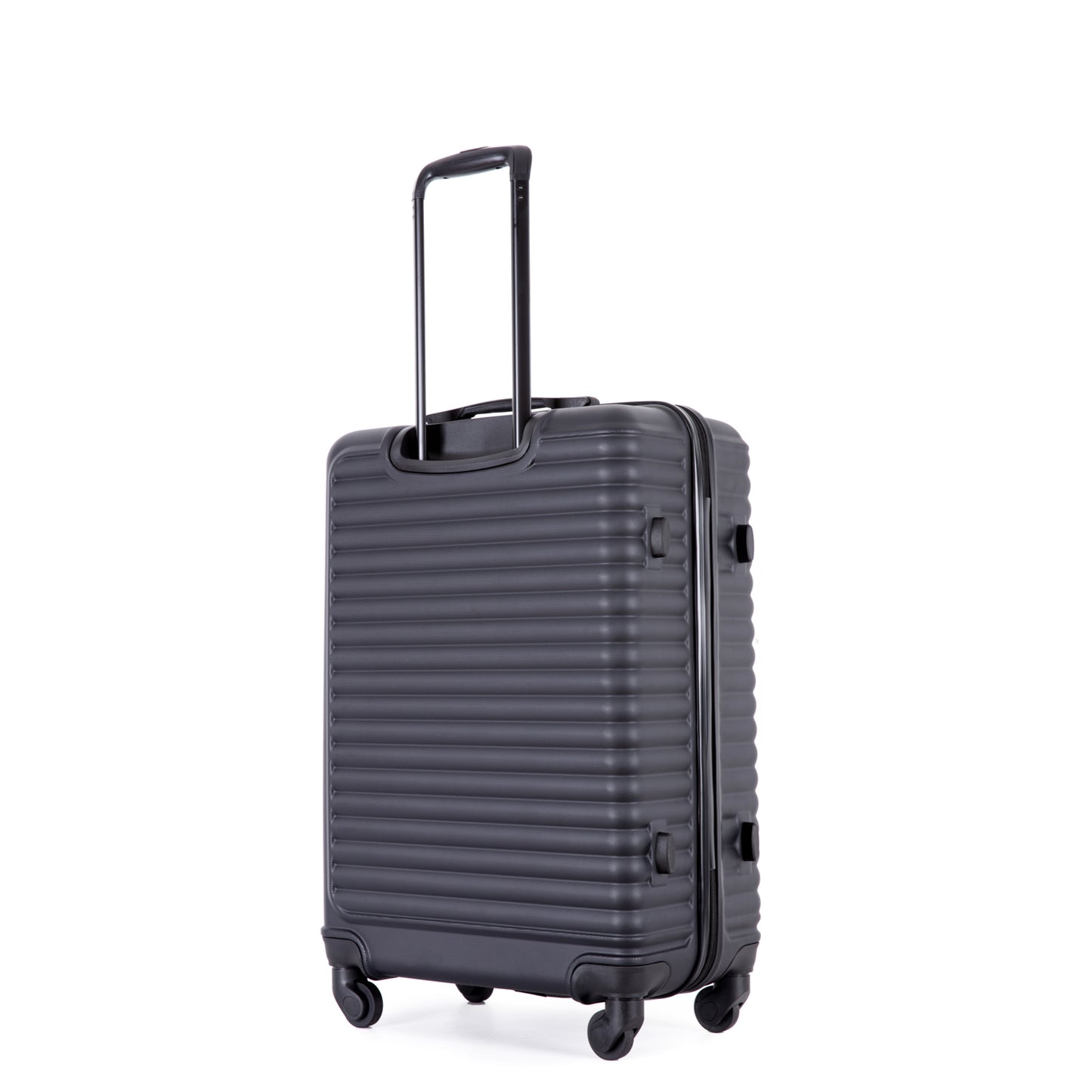 Jetera 3 - Piece ABS Luggage Set – Black Lightweight Suitcases with Spinner Wheels & TSA Lock (20"/24"/28") - JUSTLIVE NESTJUSTLIVE NEST