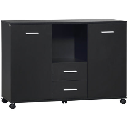 Lunaris Glass Bookcase Set – 83.4'' White Bookshelf Pair with Glass Doors, Drawers & LED Lights