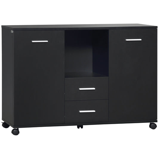 Lunaris Glass Bookcase Set – 83.4'' White Bookshelf Pair with Glass Doors, Drawers & LED Lights