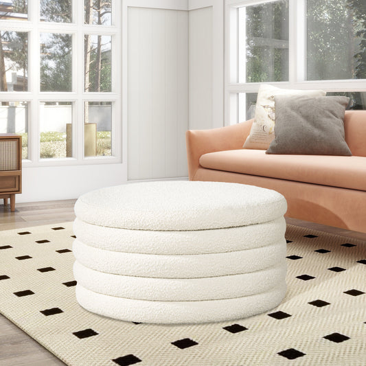 Ovaira Grand – IvoryBouclé Shell, DeepNest Cocktail Core (36')