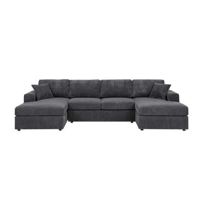 3-Piece Plush Lounge – Ribbed Twin-Comfort Seating Set with Relaxed Layout