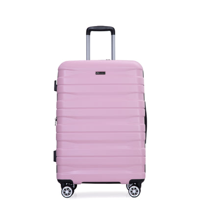 Jetera 3 - Piece Luggage Set – Pink PC Expandable Suitcases with Double Spinner Wheels & TSA Lock - JUSTLIVE NESTJUSTLIVE NEST