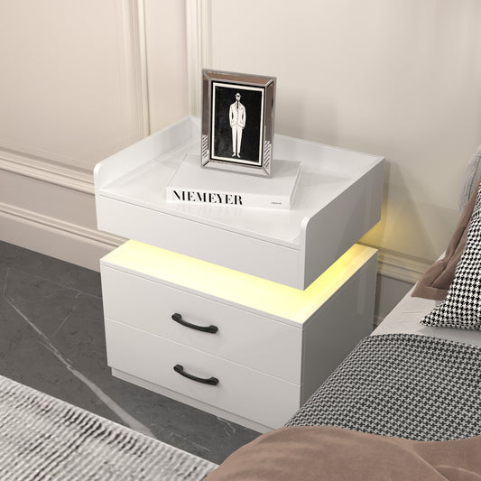 Vionix Duo Set – LED Bedside Storage with Adjustable Light Strip