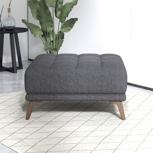 Addrix Ottoman – Softbox Square in Driftshell Grey