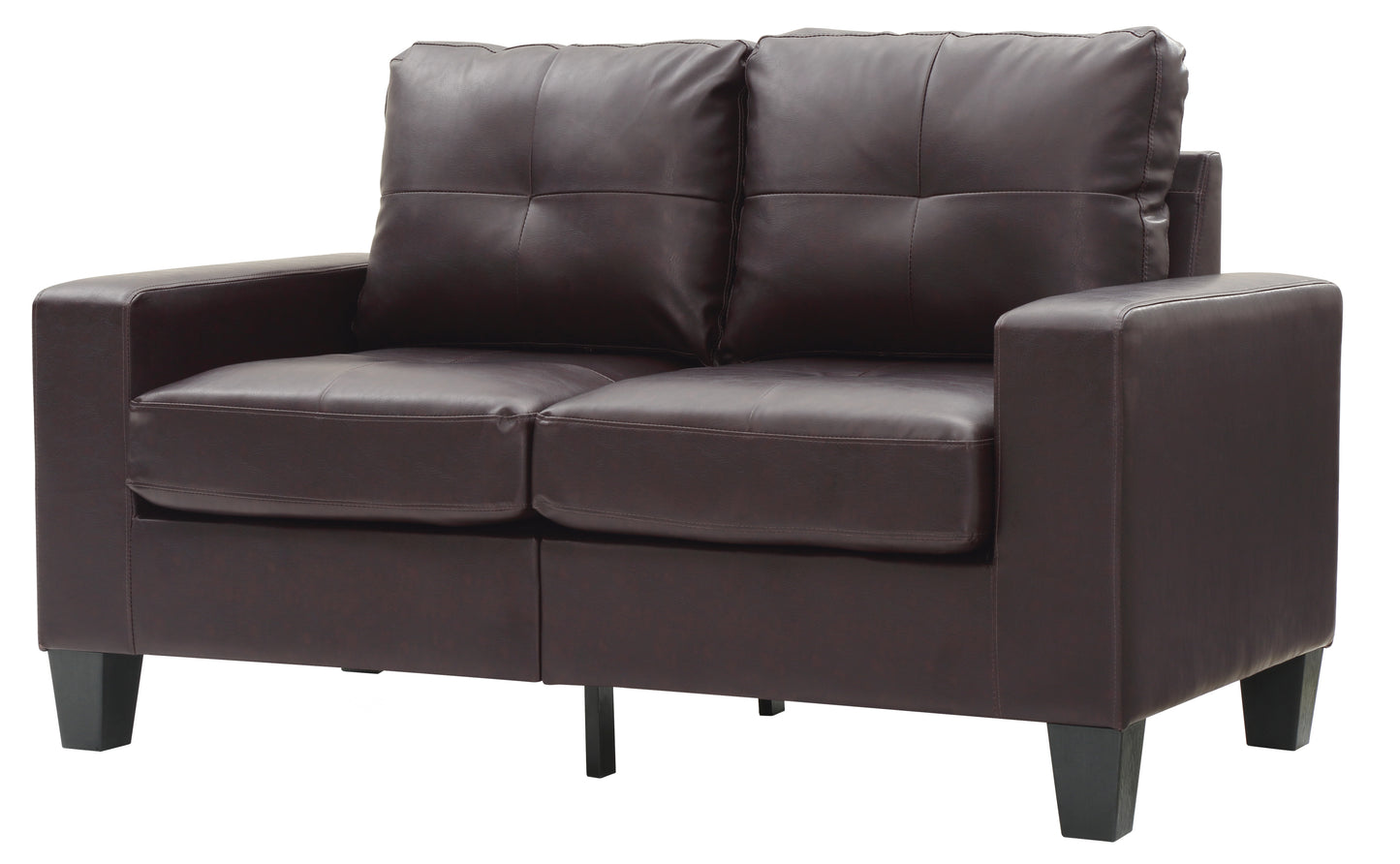 Nouvara™ Modular Loveseat – Deep Mocha 2-Seater with Customizable Seating Design