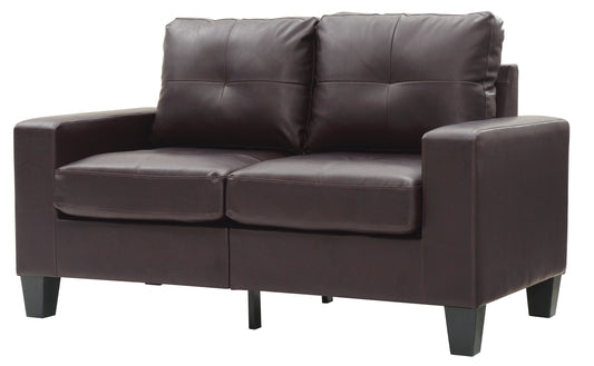 Nouvara™ Modular Loveseat – Deep Mocha 2-Seater with Customizable Seating Design