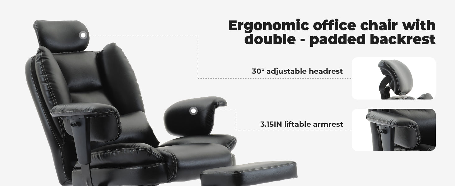 Vibrating Massage Office Chair Ergolux Massage Chair Vinsetto Point Vibration Massage Office Chair, PU Leather Heated Vibrating Massage Office Chair Ergolux Massage Chair Vinsetto Point Vibration Massage Office Chair, PU Leather Heated
