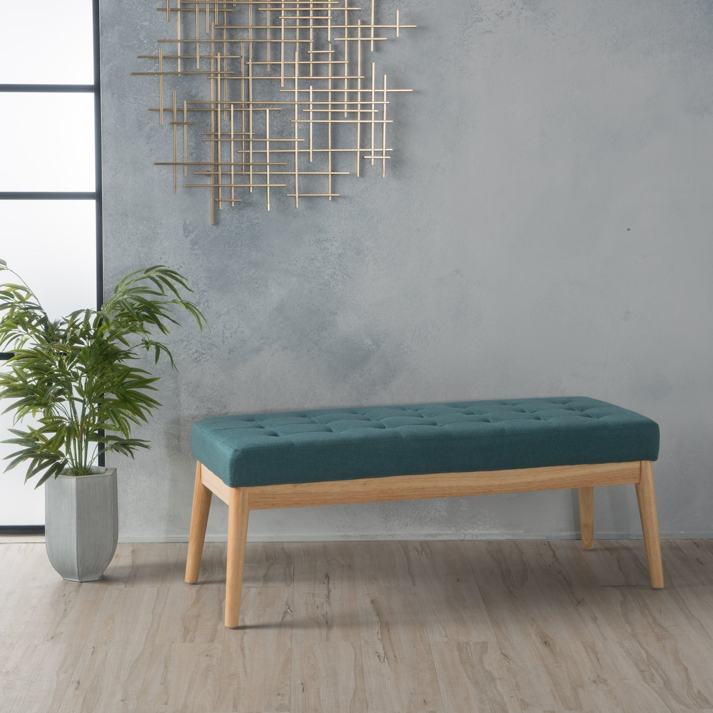 Flynna Compact Ottoman – Simple Soft Top Footstool, Cozy Accent Seat