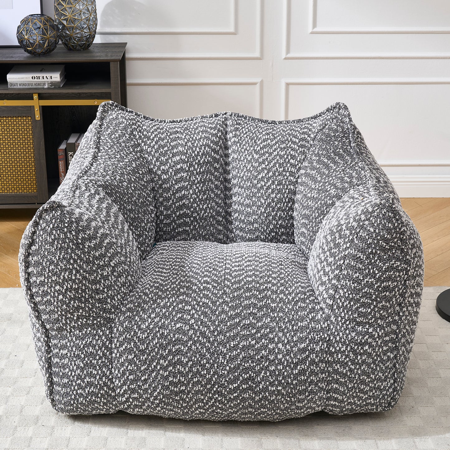Spara Square Sofa – High-Resilience Foam Lounger for Reading, Gaming, and Relaxing