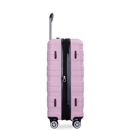 Jetera 3 - Piece Luggage Set – Pink PC Expandable Suitcases with Double Spinner Wheels & TSA Lock - JUSTLIVE NESTJUSTLIVE NEST