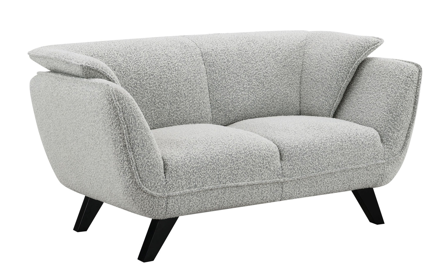 Nayeli Atelier Loveseat – Designer Light Gray Bouclé 2-Seater for Modern Spaces
