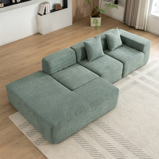 FlowNest™ 116' Adaptive Lounge – Soft Blend Seating in Green