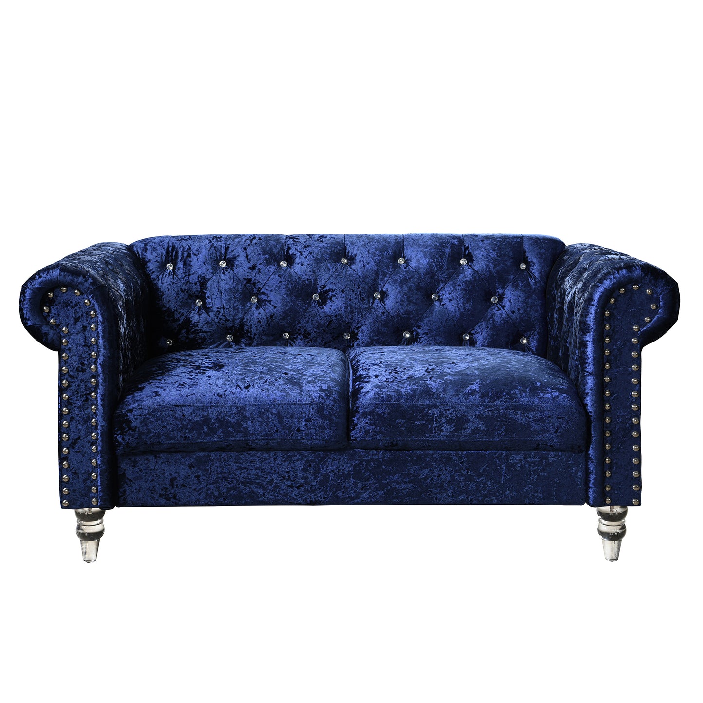 Anina Sapphire Lounge – Sophisticated Blue Velvet 2-Seater