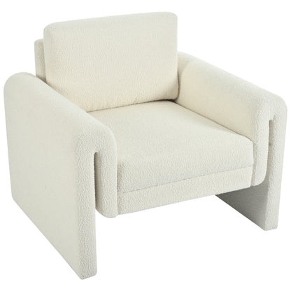 Elvora Chair – Ivoryloop Bouclé, Solidrest Frame, Comflair Silhouette