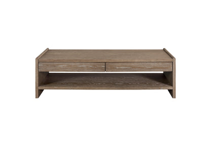 Traya Cocktail Table – Cocoa Timbergrain with TwinHide Drawers