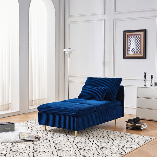 JUSTLIVE ‘Comfina Luxe” Chair – Corduroy | Modern Small-Space Armchair + Cozy Comfort