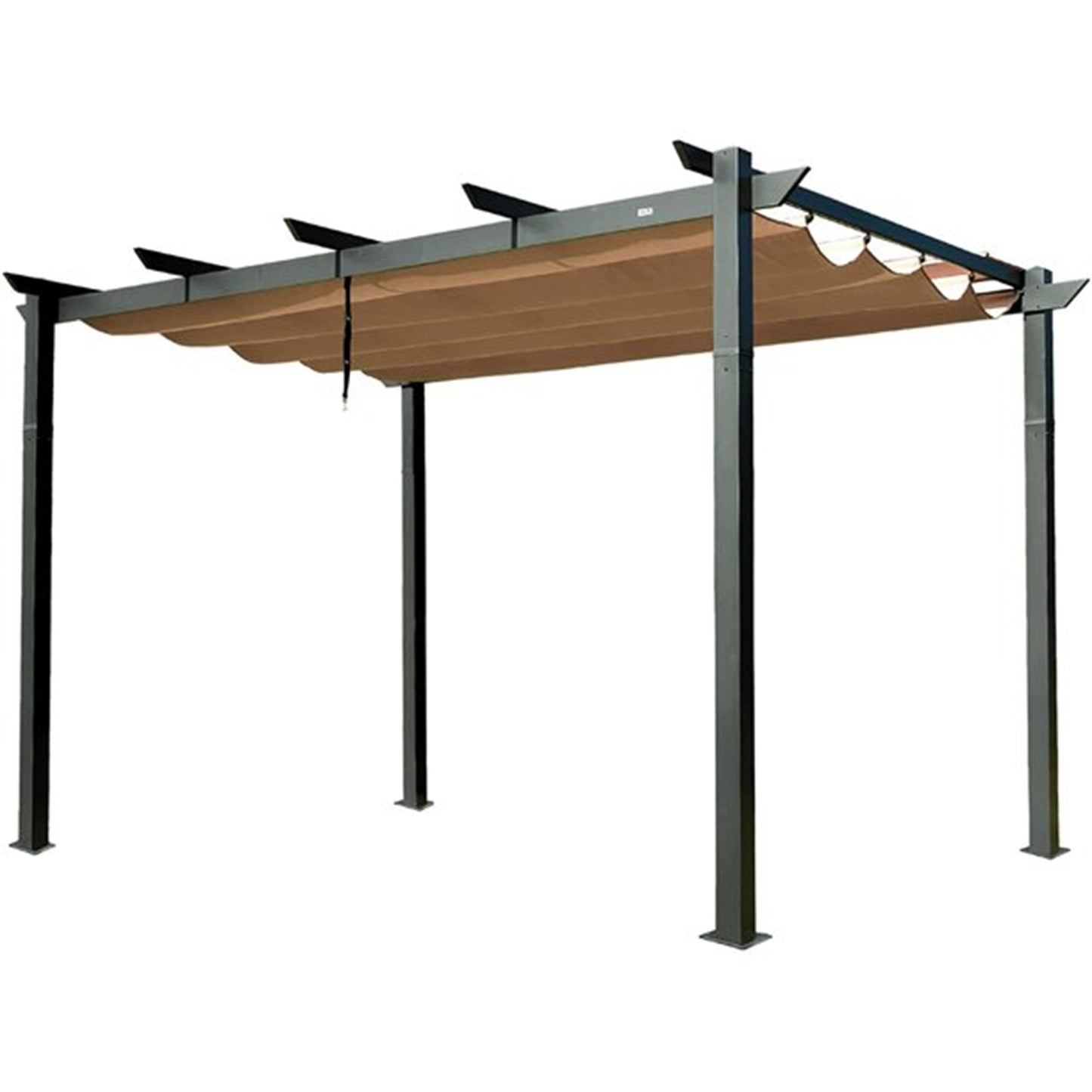 Valano Retractable Pergola – Beige Weather - Resistant Sun Shade for Deck, Garden, or Trellis Use - JUSTLIVE NESTJUSTLIVE NEST