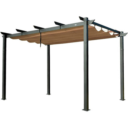 Valano Retractable Pergola – Beige Weather - Resistant Sun Shade for Deck, Garden, or Trellis Use - JUSTLIVE NESTJUSTLIVE NEST