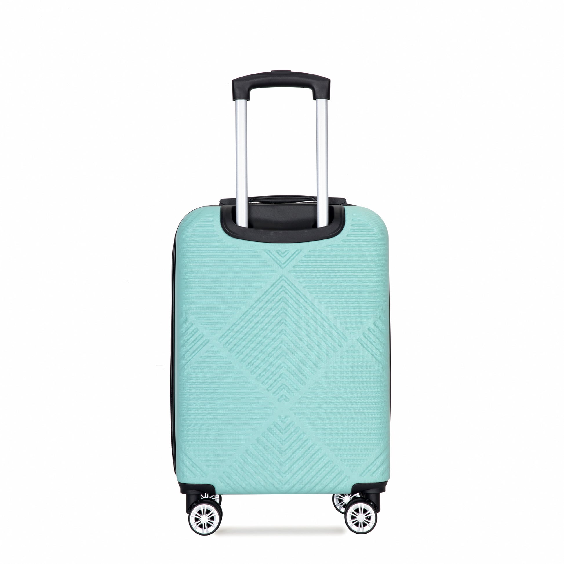 Jetera 4 - Piece ABS Luggage Set – Light Blue Suitcases with Aircraft Spinner Wheels & Matching Makeup Box - JUSTLIVE NESTJUSTLIVE NEST