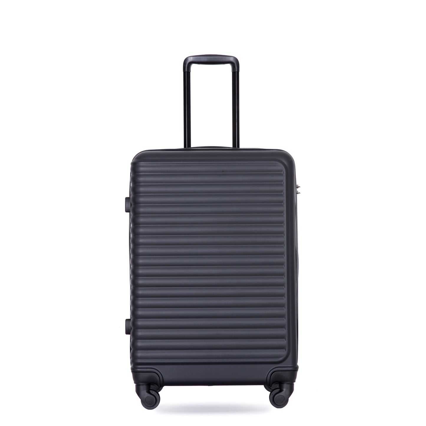 Jetera 3 - Piece ABS Luggage Set – Black Lightweight Suitcases with Spinner Wheels & TSA Lock (20"/24"/28") - JUSTLIVE NESTJUSTLIVE NEST