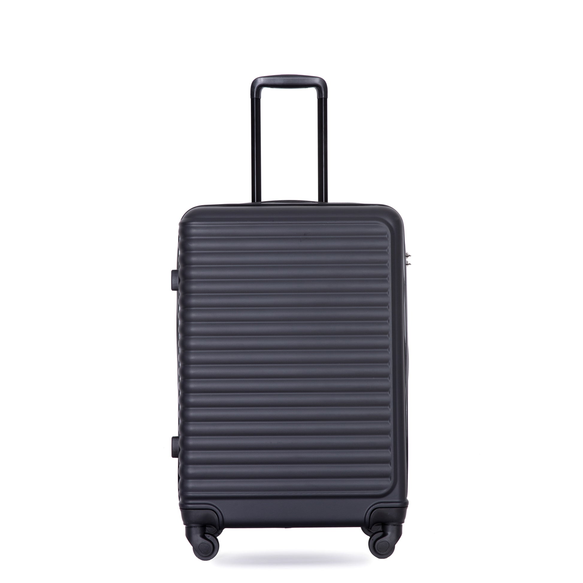 Jetera 3 - Piece ABS Luggage Set – Black Lightweight Suitcases with Spinner Wheels & TSA Lock (20"/24"/28") - JUSTLIVE NESTJUSTLIVE NEST