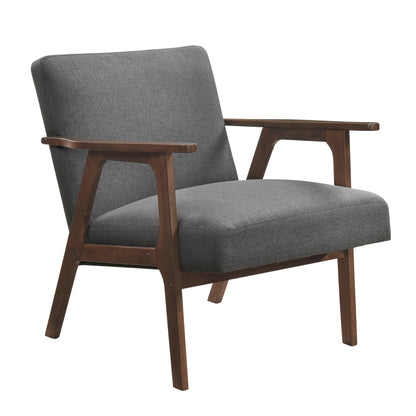 Orlian Chair – Chargrain Fabric, Chestora Wood Base, Cushwell Seat