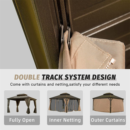 Solair 15' Double - Sided Market Umbrella – Rectangular Steel Shade with Crank & Base (Dark Gray) - JUSTLIVE NESTJUSTLIVE NEST