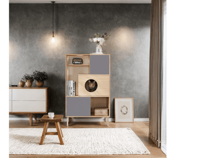 Nuvio Cat Bookcase Tower – Modern Tree - Shelf Combo with Storage & Climbing Platforms - JUSTLIVE NESTJUSTLIVE NEST
