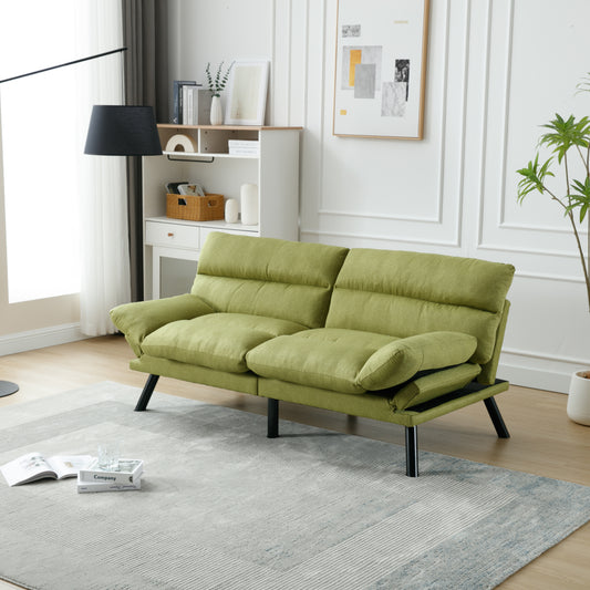 NestEdge ‘ComfyWin” Sleeper Sofa – Plush Cushion Bed with Metal Feet Support