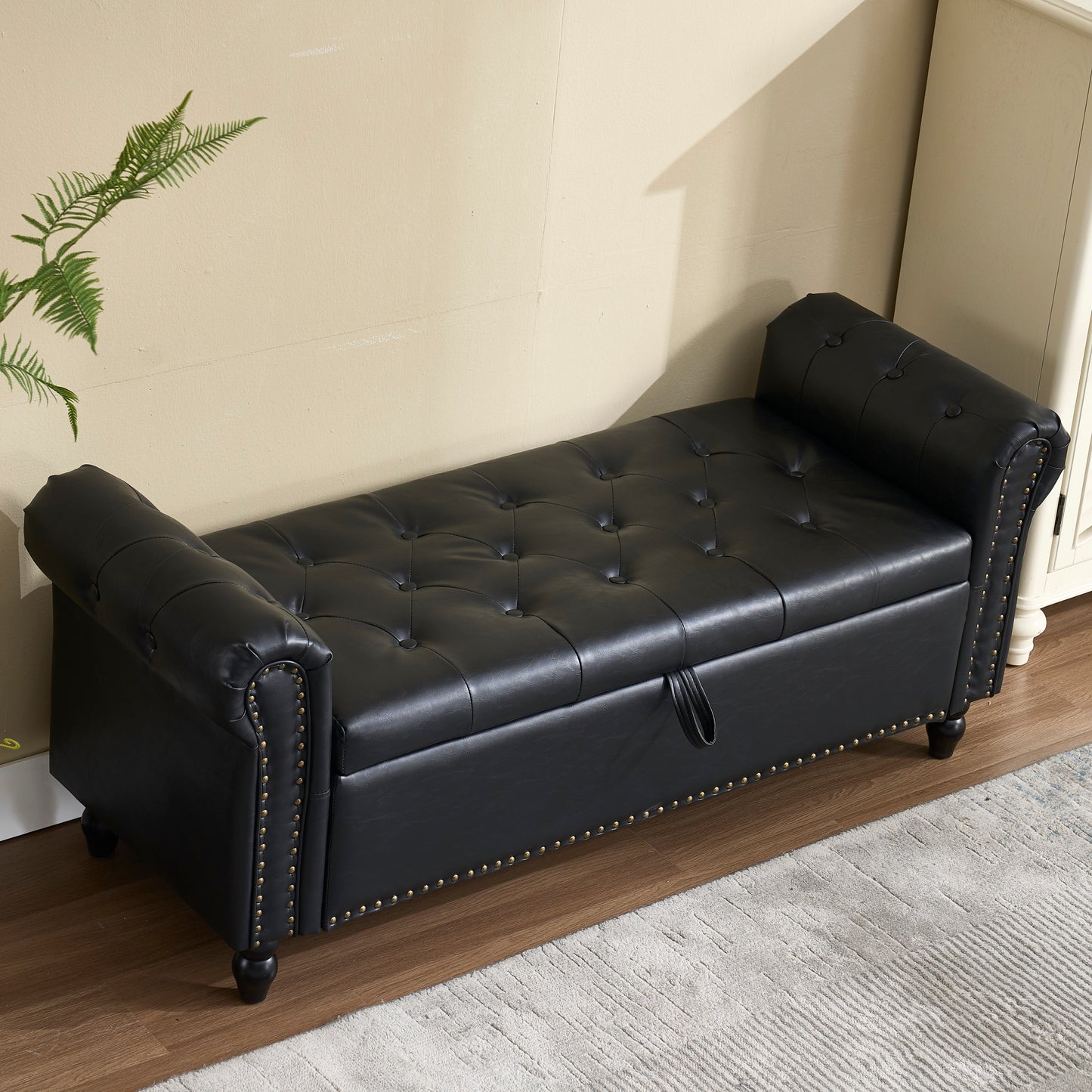 Brentora Bench – Tuftline Top, DeepNest Storage Base (55')