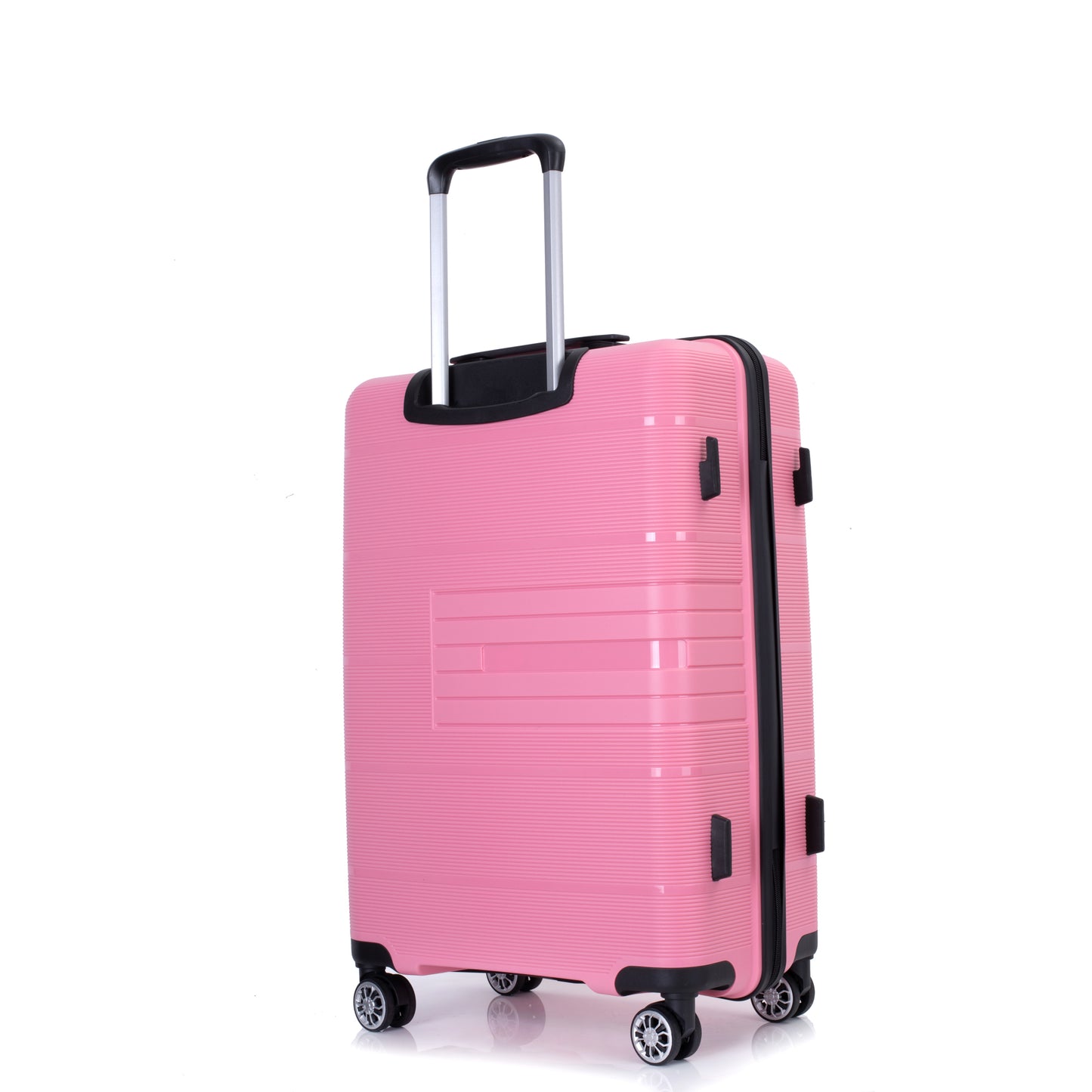 Jetera 3 - Piece PP Suitcase Set – Pink Polypropylene Hardshell with Double Spinner Wheels & TSA Lock - JUSTLIVE NESTJUSTLIVE NEST