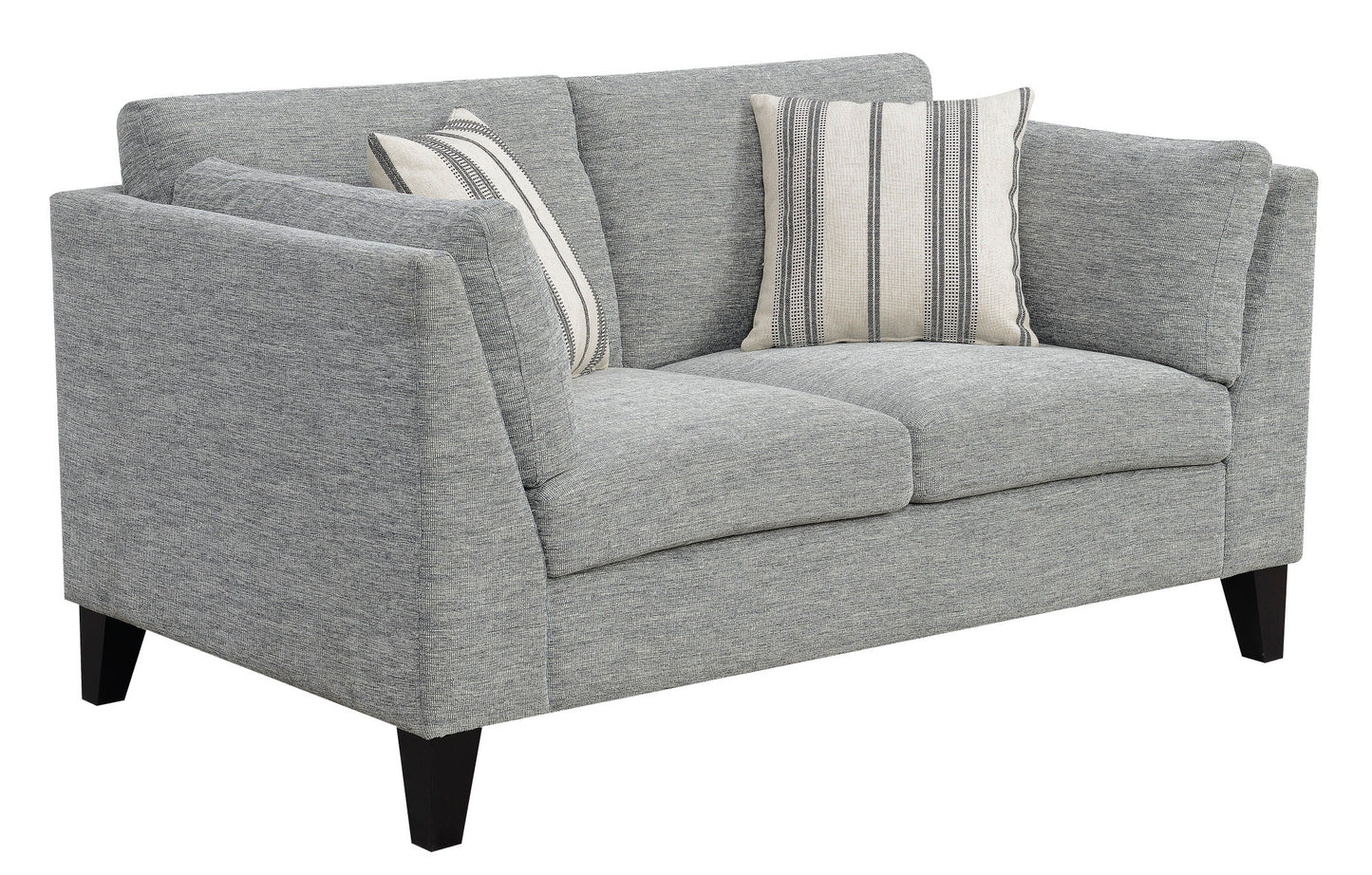 Doyle™ Gray Modern Loveseat – Stylish 2-Seater Sofa for Contemporary Living Spaces