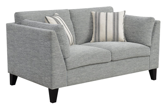 Doyle™ Gray Modern Loveseat – Stylish 2-Seater Sofa for Contemporary Living Spaces