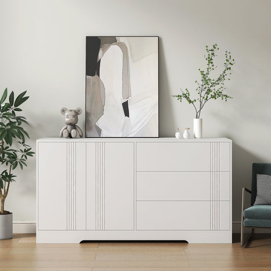 Tovira Buffet Cabinet – Large Coffee Bar with Drawer & Adjustable Shelves