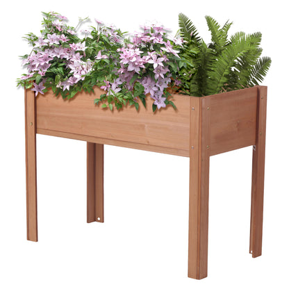 Lunra Planter – Compact Raised Wood Garden Bed with Legs