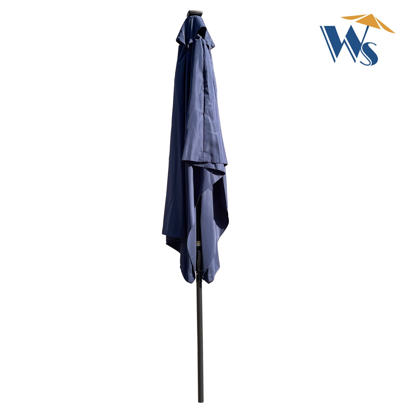 Solair 10x6.5' Rectangular LED Umbrella – Solar Crank Patio Shade with Push - Button Tilt - JUSTLIVE NESTJUSTLIVE NEST