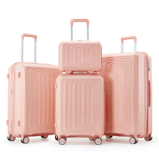 Jetera 4 - Piece Expandable Travel Set – Hard Shell Suitcases with Spinner Wheels & TSA Lock (14"/20"/24"/28") - JUSTLIVE NESTJUSTLIVE NEST
