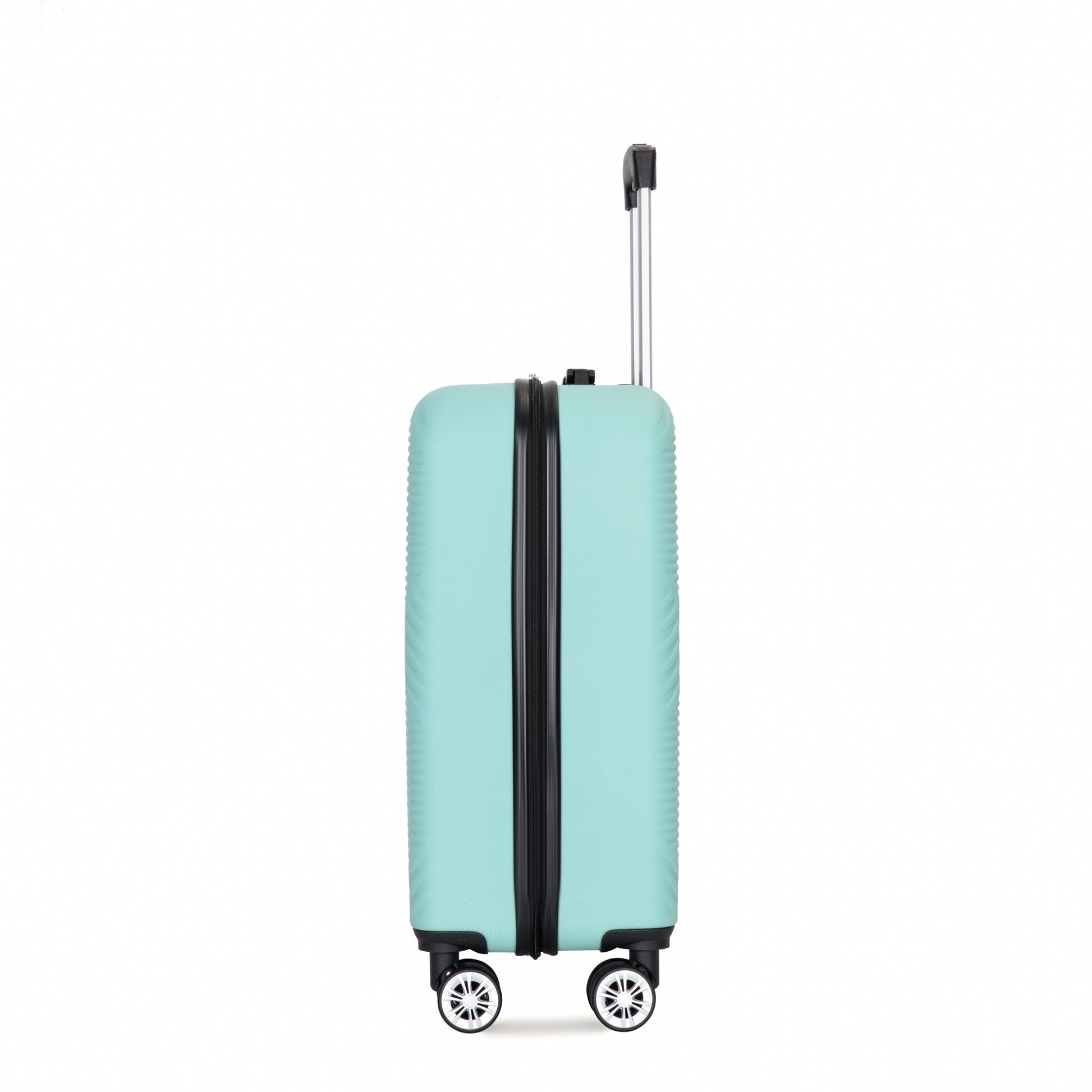 Jetera 4 - Piece ABS Luggage Set – Light Blue Suitcases with Aircraft Spinner Wheels & Matching Makeup Box - JUSTLIVE NESTJUSTLIVE NEST