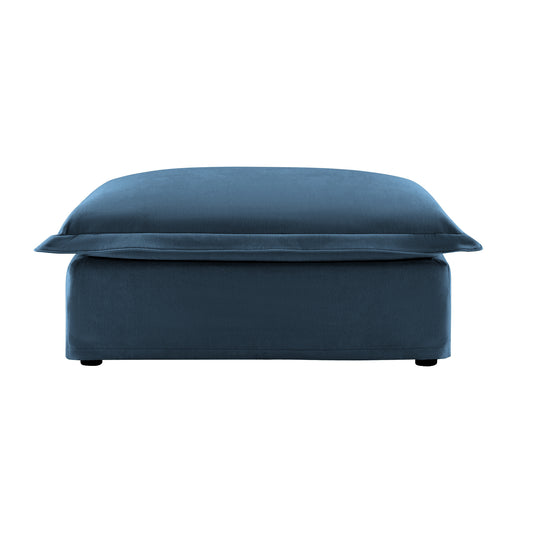 Kovala Ottoman – Bluehaze Finish, CozyCore Design
