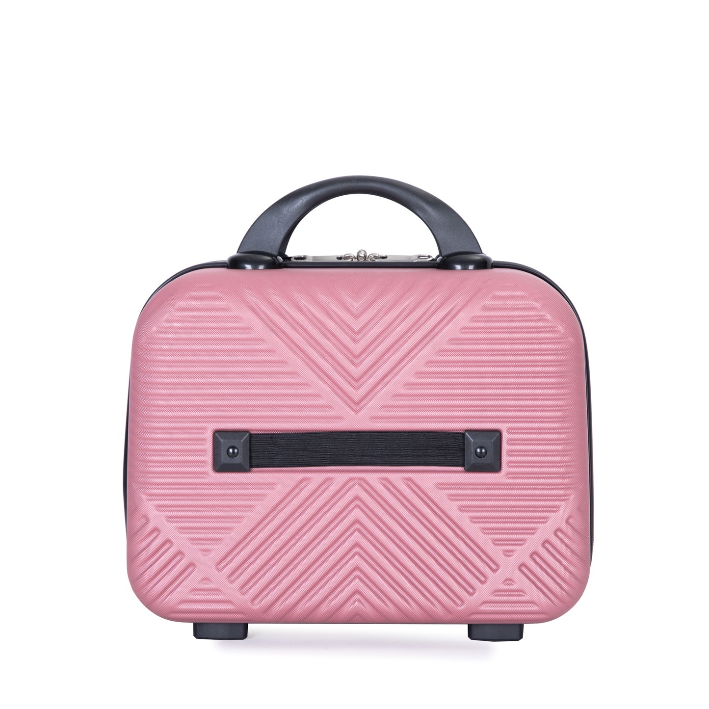 Jetera 4 - Piece ABS Luggage Set – Pink Lightweight Suitcases with Spinner Wheels & Makeup Box (14/20/24/28") - JUSTLIVE NESTJUSTLIVE NEST