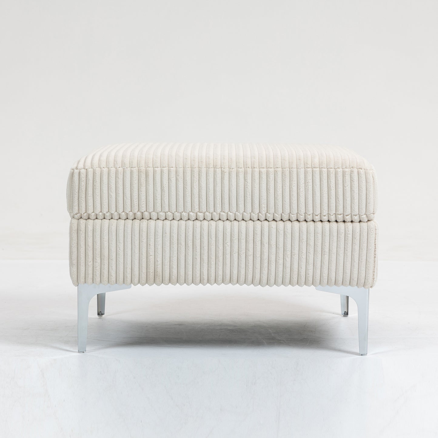 Moduvo Ottoman – Sandblend Shell, HiddenNest Storage