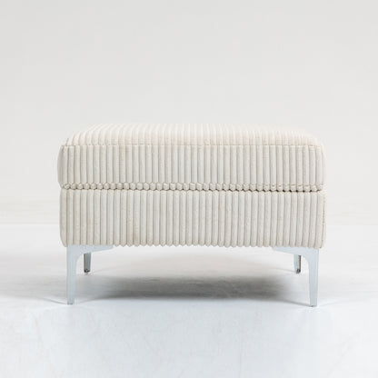 Moduvo Ottoman – Sandblend Shell, HiddenNest Storage