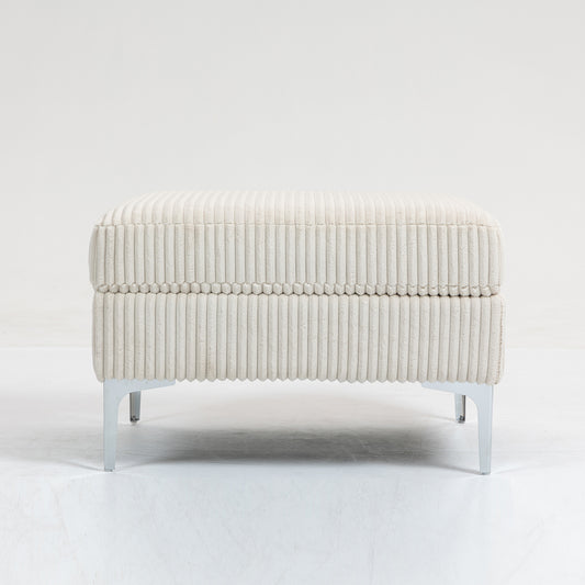 Moduvo Ottoman – Sandblend Shell, HiddenNest Storage