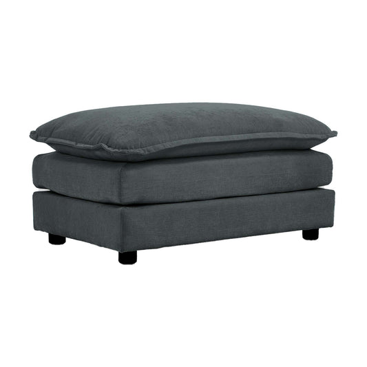 Solvia Ottoman – Stormweave Chenille, ModuFit Design