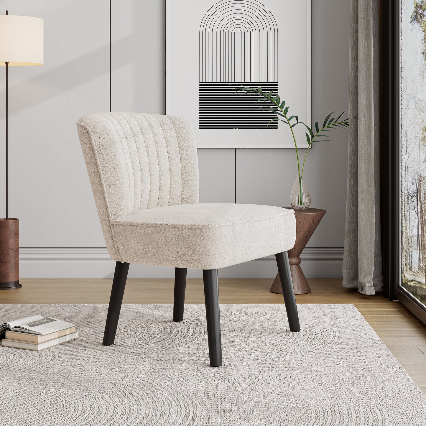 Velcria Chair – Snowcrest Shellback, Sleekform Silhouette, LuxeRest Base