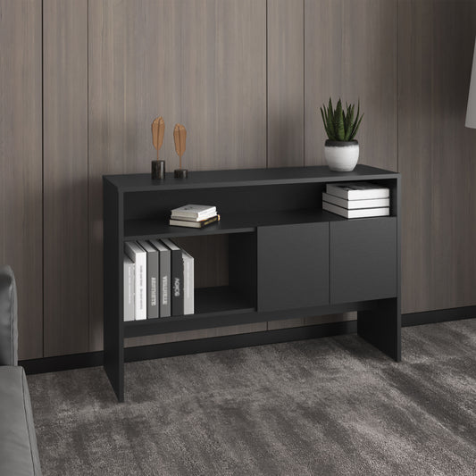 Bellavon Console Table – 48.7" 2-Tier Narrow Console with Double Doors
