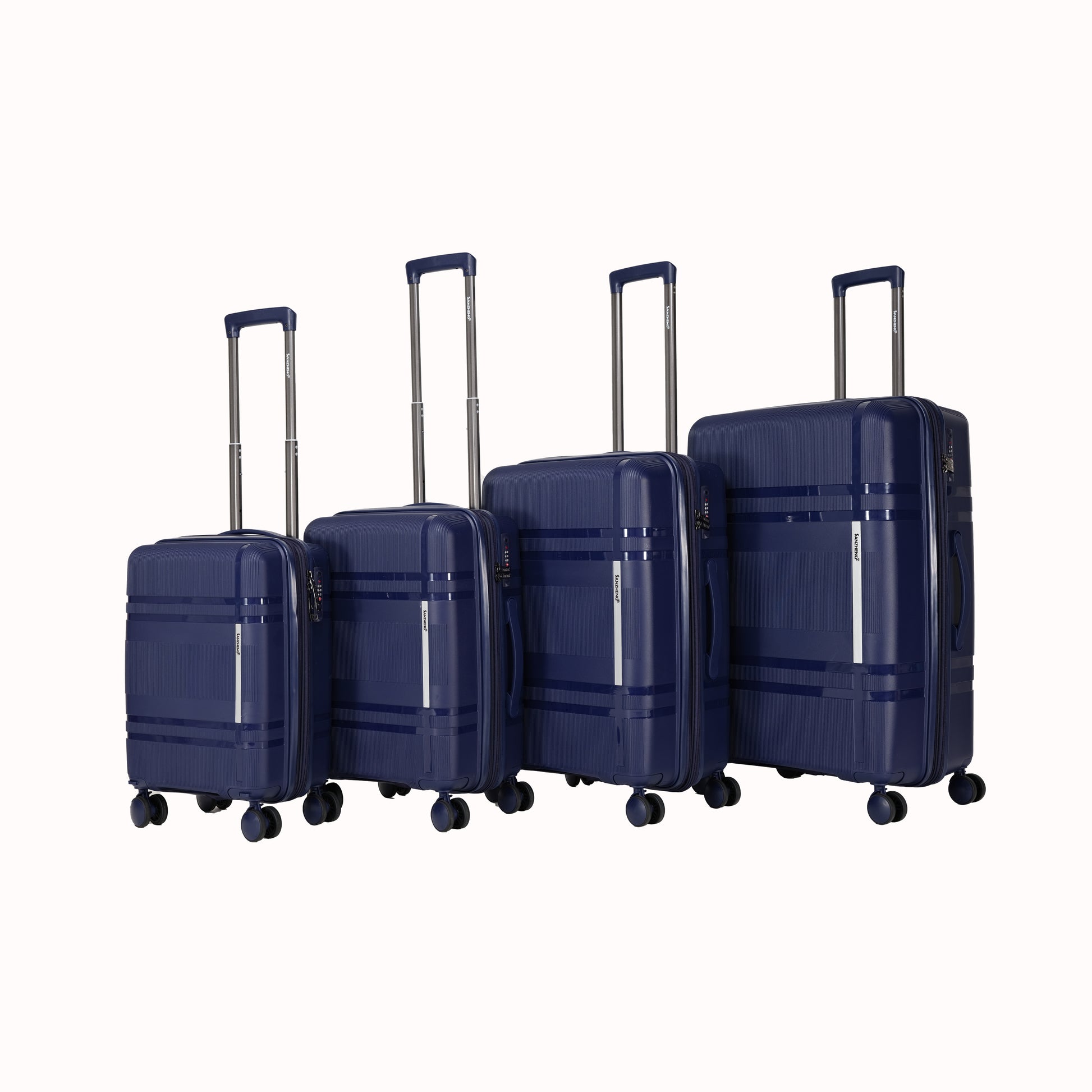 Jetera 6 - Piece Travel Luggage Set – Expandable Hard Shell Suitcases with Rotating Wheels & Password Lock - JUSTLIVE NESTJUSTLIVE NEST