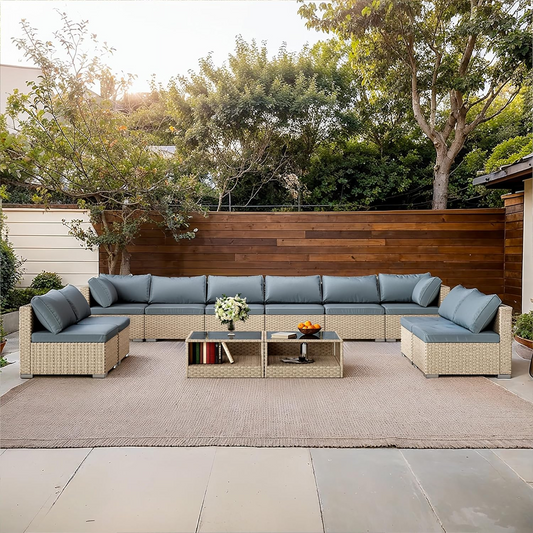 Solvara 12-Piece Deluxe Set – Complete Patio Furniture Group for Outdoor Living Spaces